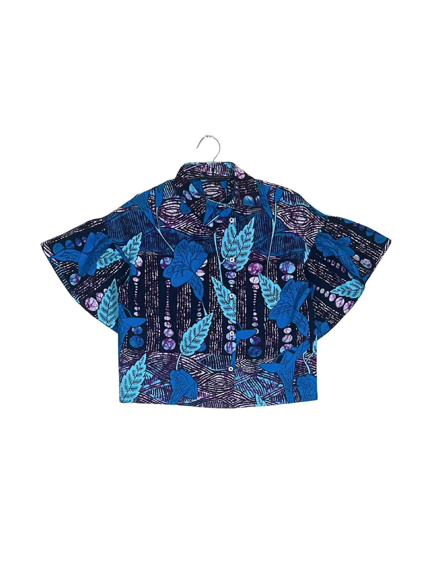 Asymmetric Collar Shirt #568 <L>