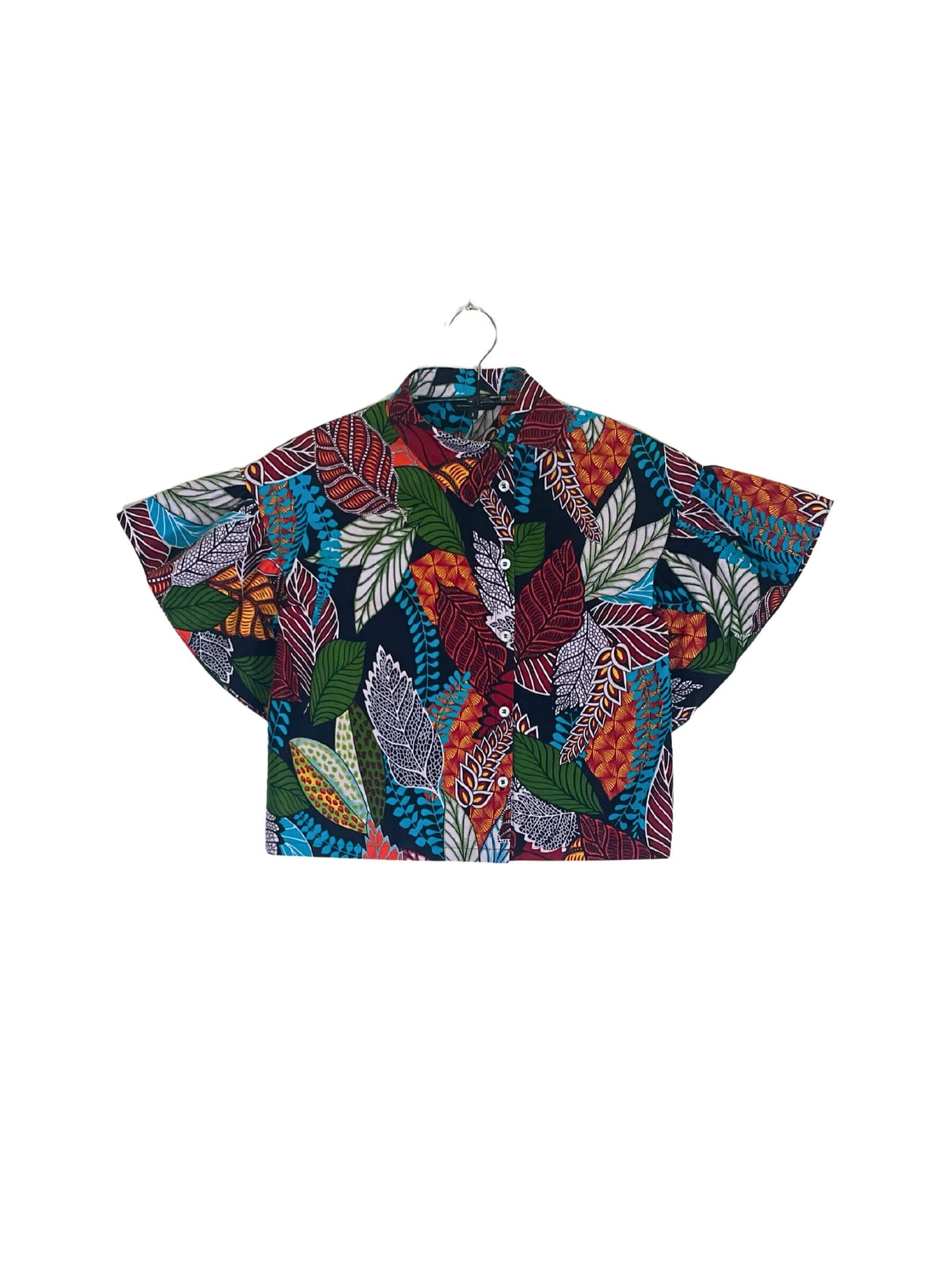 Asymmetric Collar Shirt #599 <S>