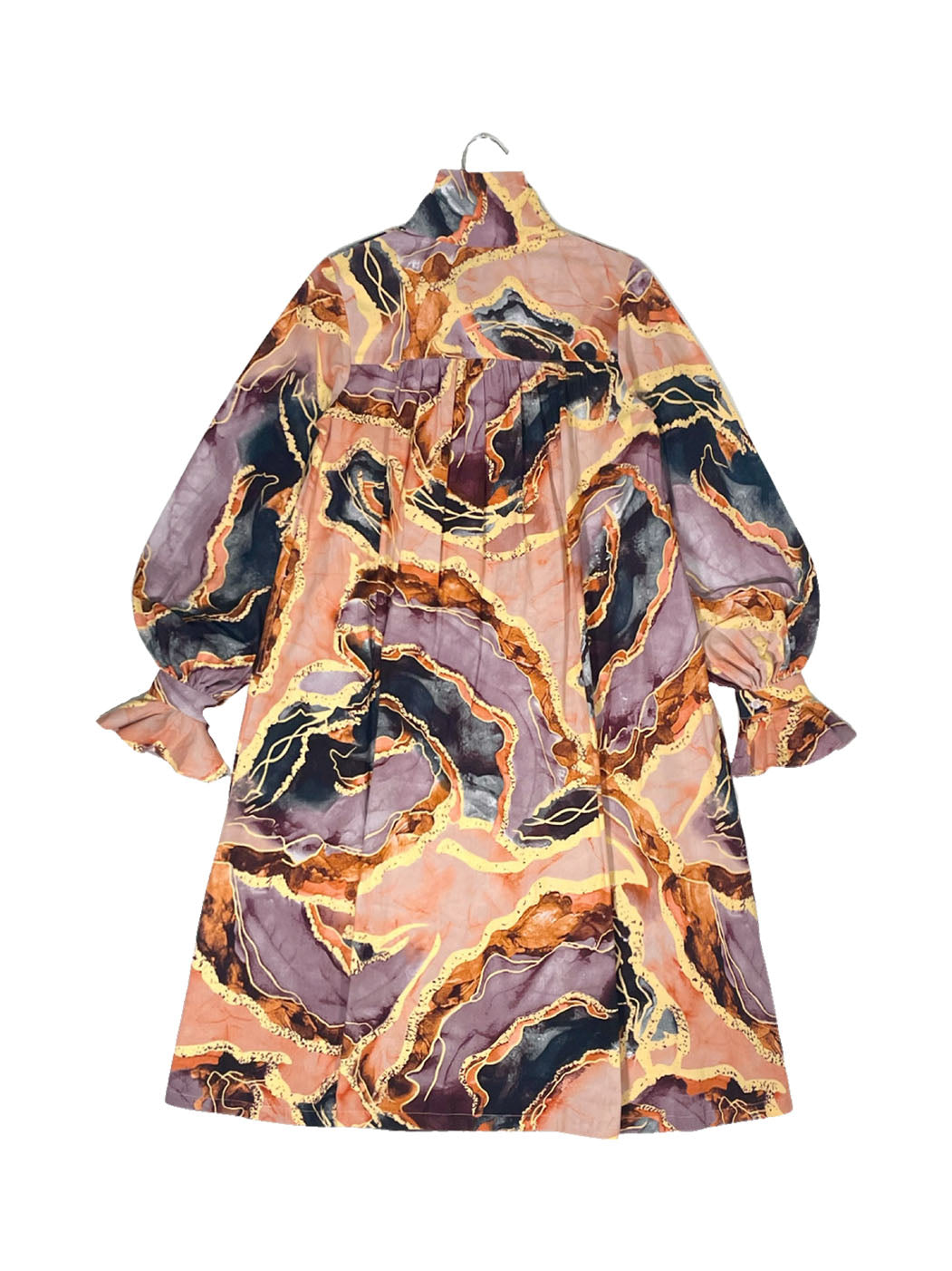 High Neck Smock Dress #734 <M>