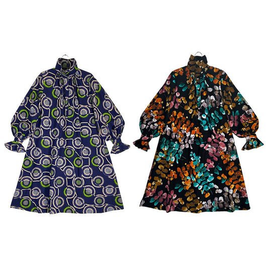 High Neck Smock Dress <Semi-custom Order>