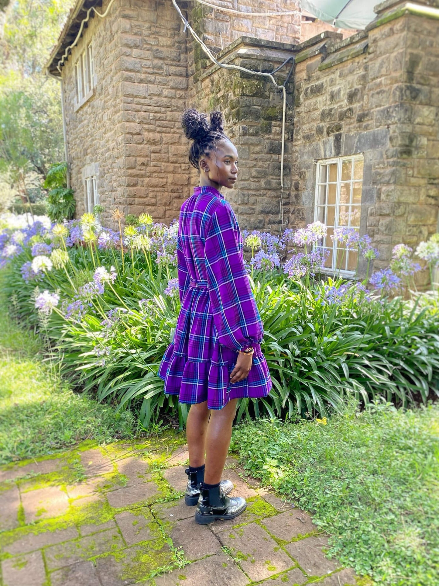 Maasai Shuka Shirt Dress - Short <Semi-custom Order>