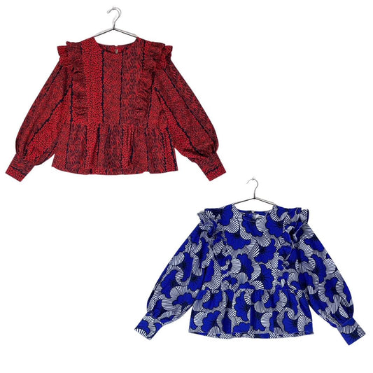 Triple Ruffle Blouse <Semi-custom Order>