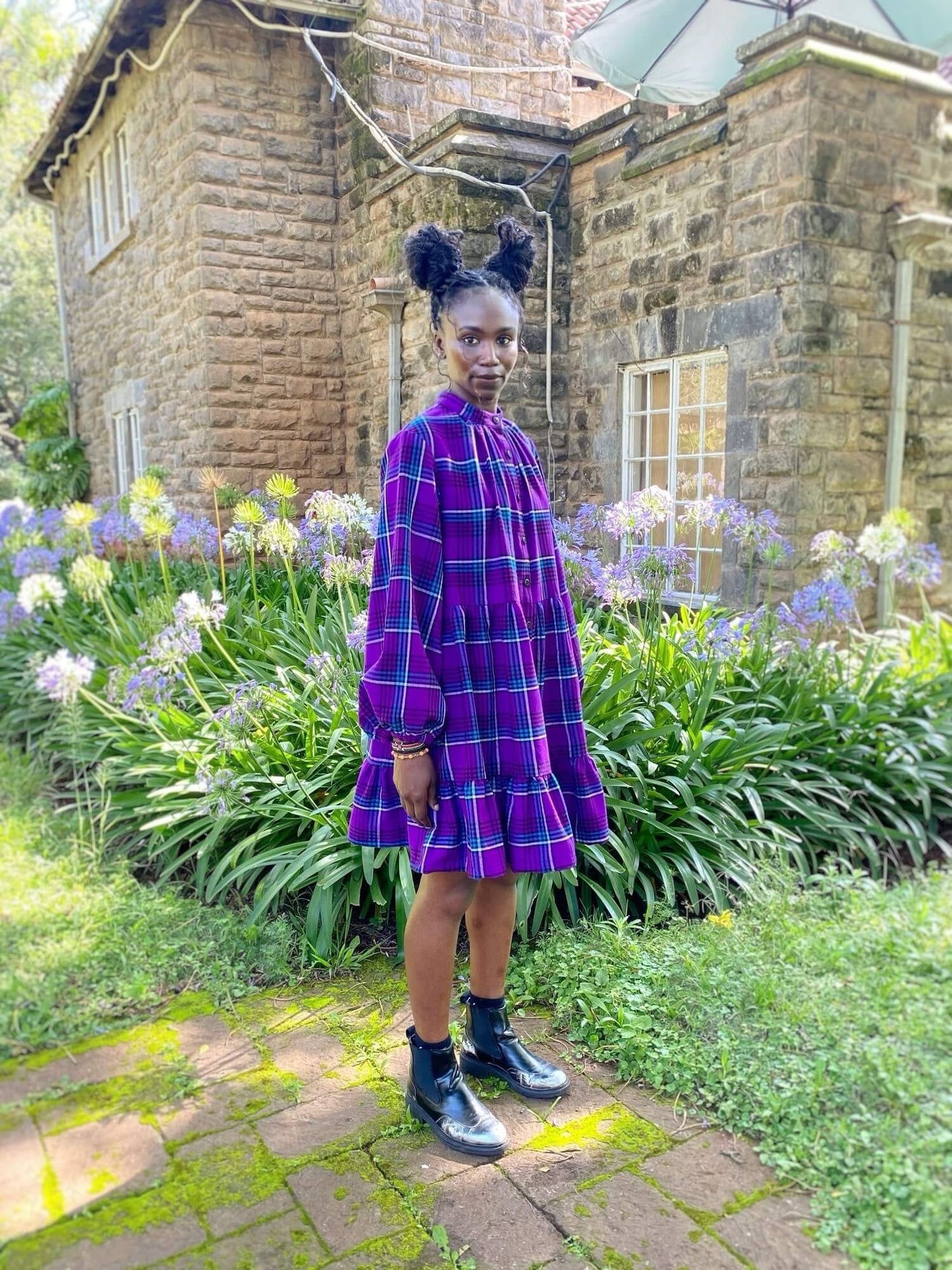 Maasai Shuka Shirt Dress - Short <Semi-custom Order>