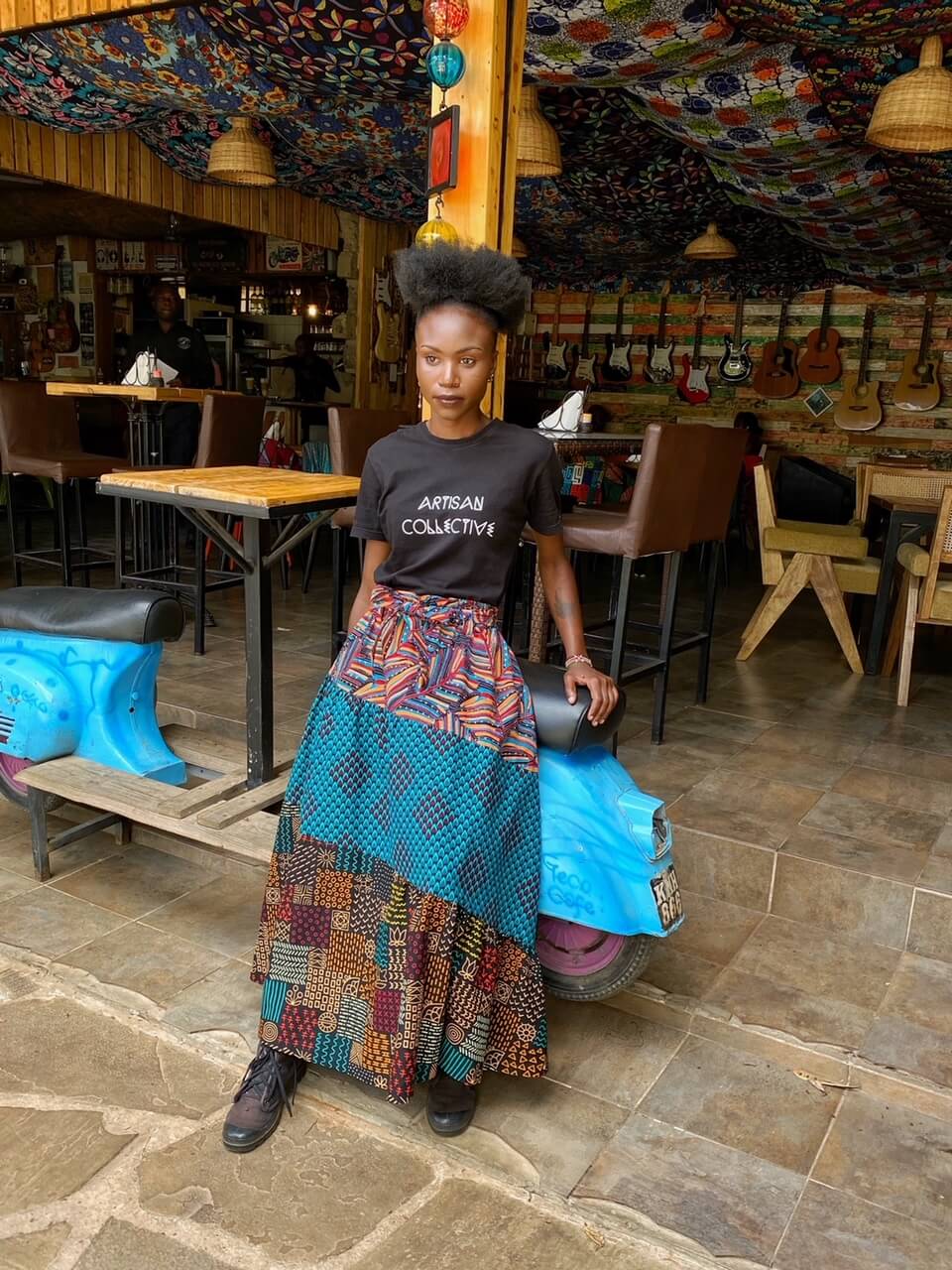 Asymmetric Maxi Skirt <Semi-custom Order>