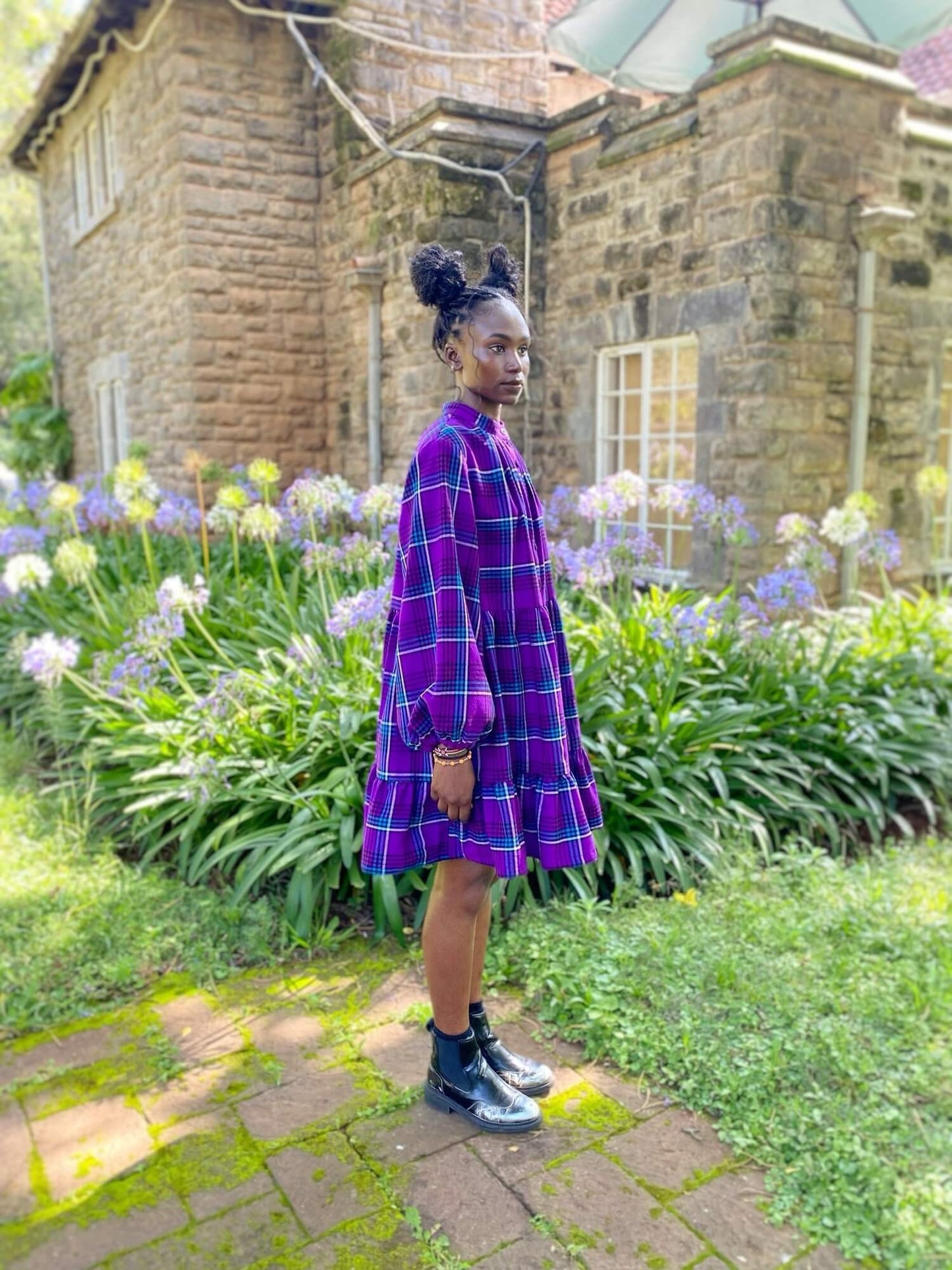 Maasai Shuka Shirt Dress - Short <Semi-custom Order>