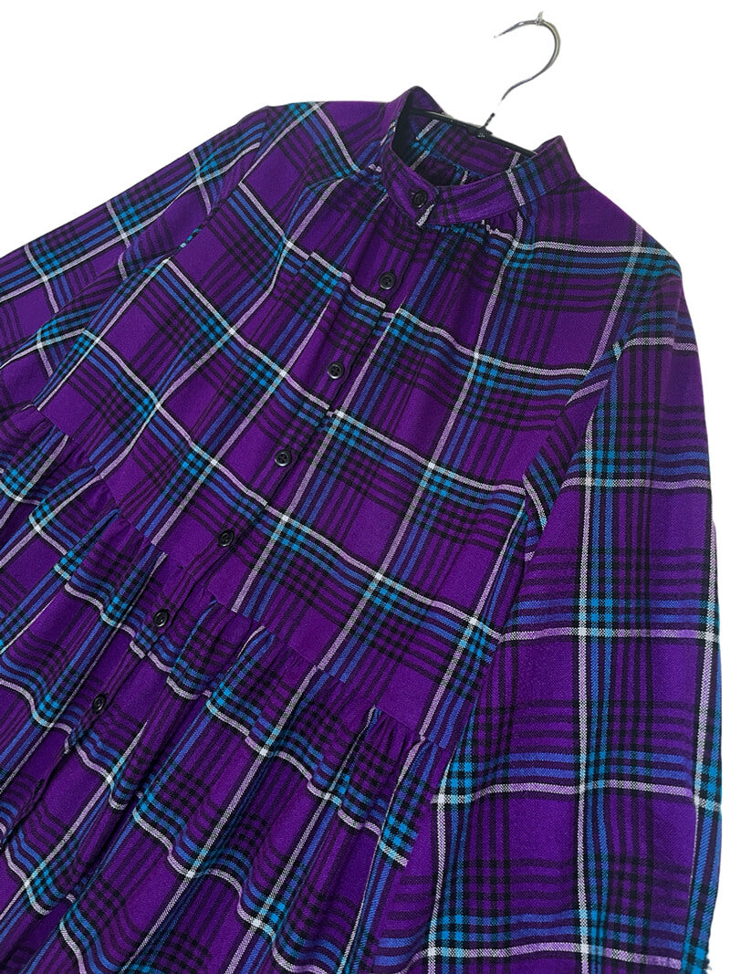 Maasai Shuka Shirt Dress - Long <Seim-custom Order>