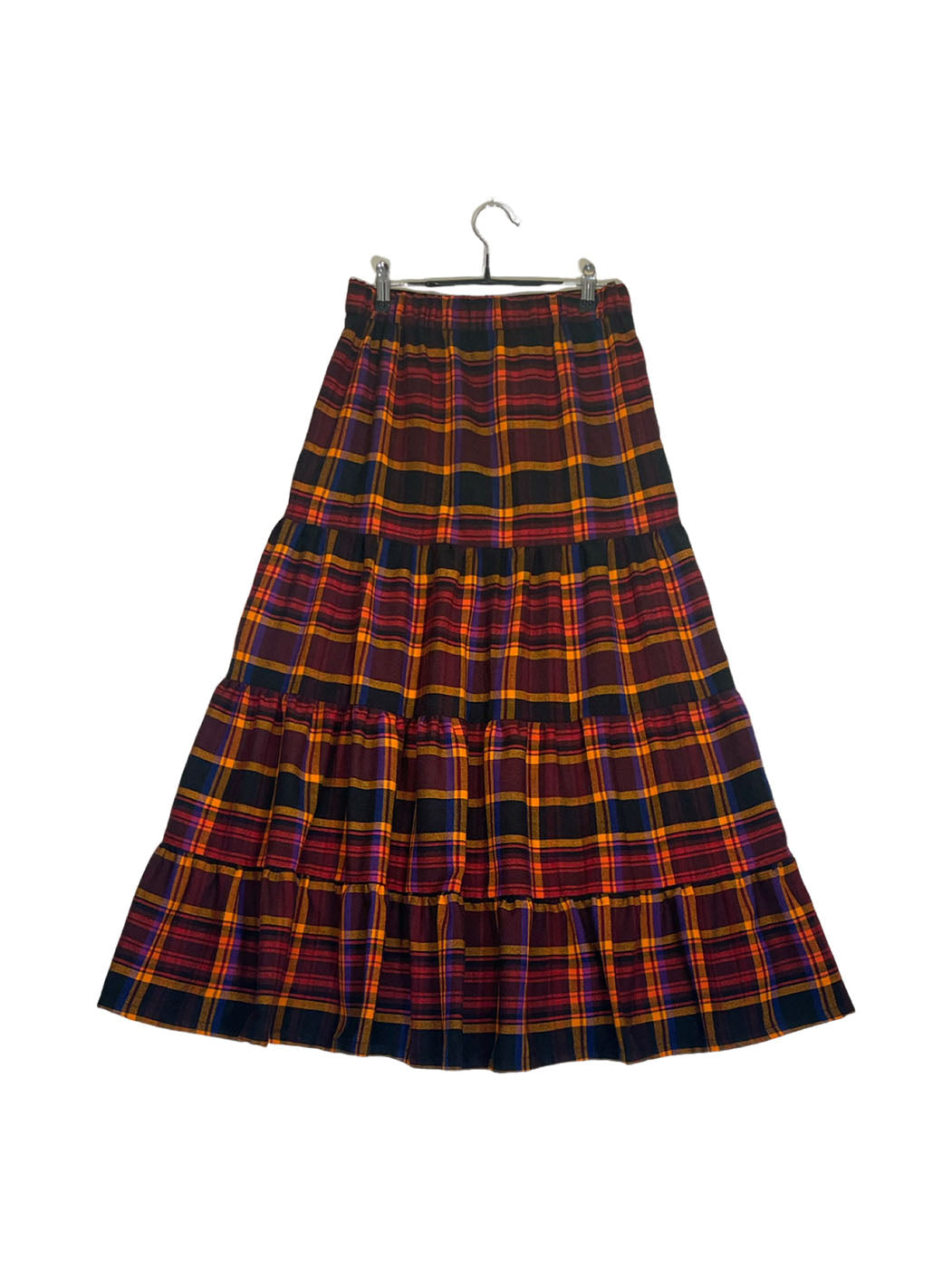 Maasai Shuka Tiered Skirt #45 <M>