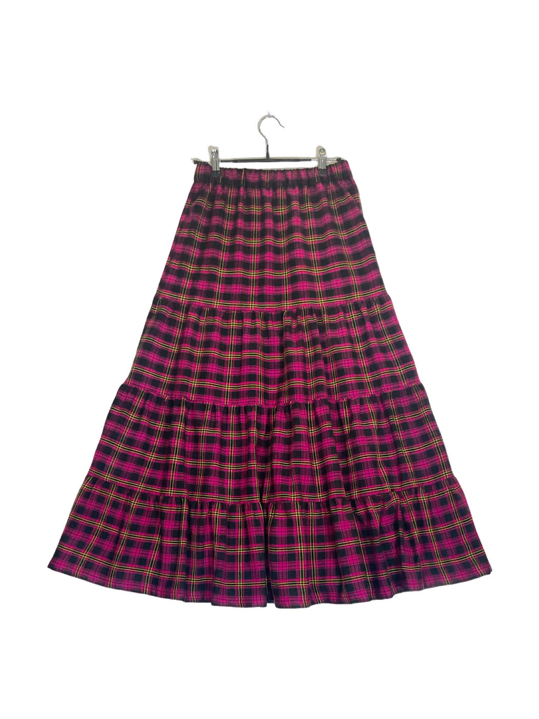 Maasai Shuka Tiered Skirt #65 <M>