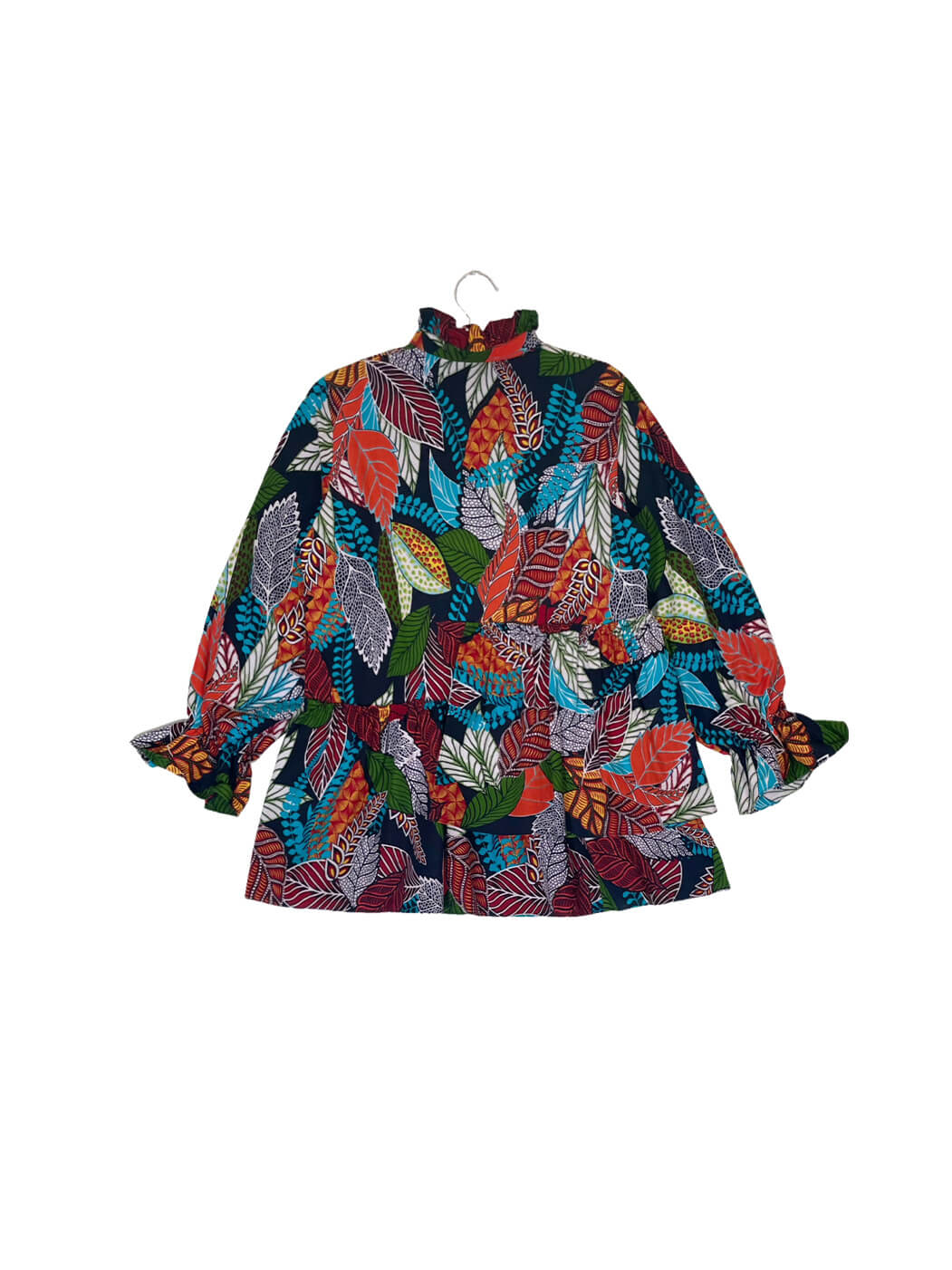 Ruffle Collar Blouse #599 <L>