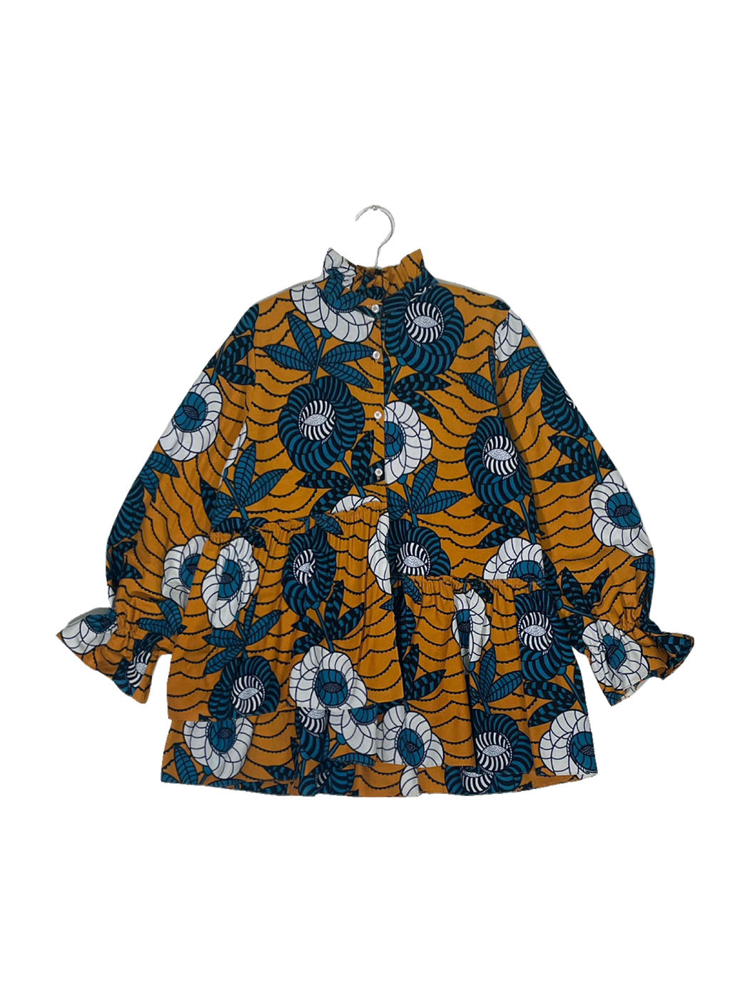 Ruffle Collar Blouse #494 <L>