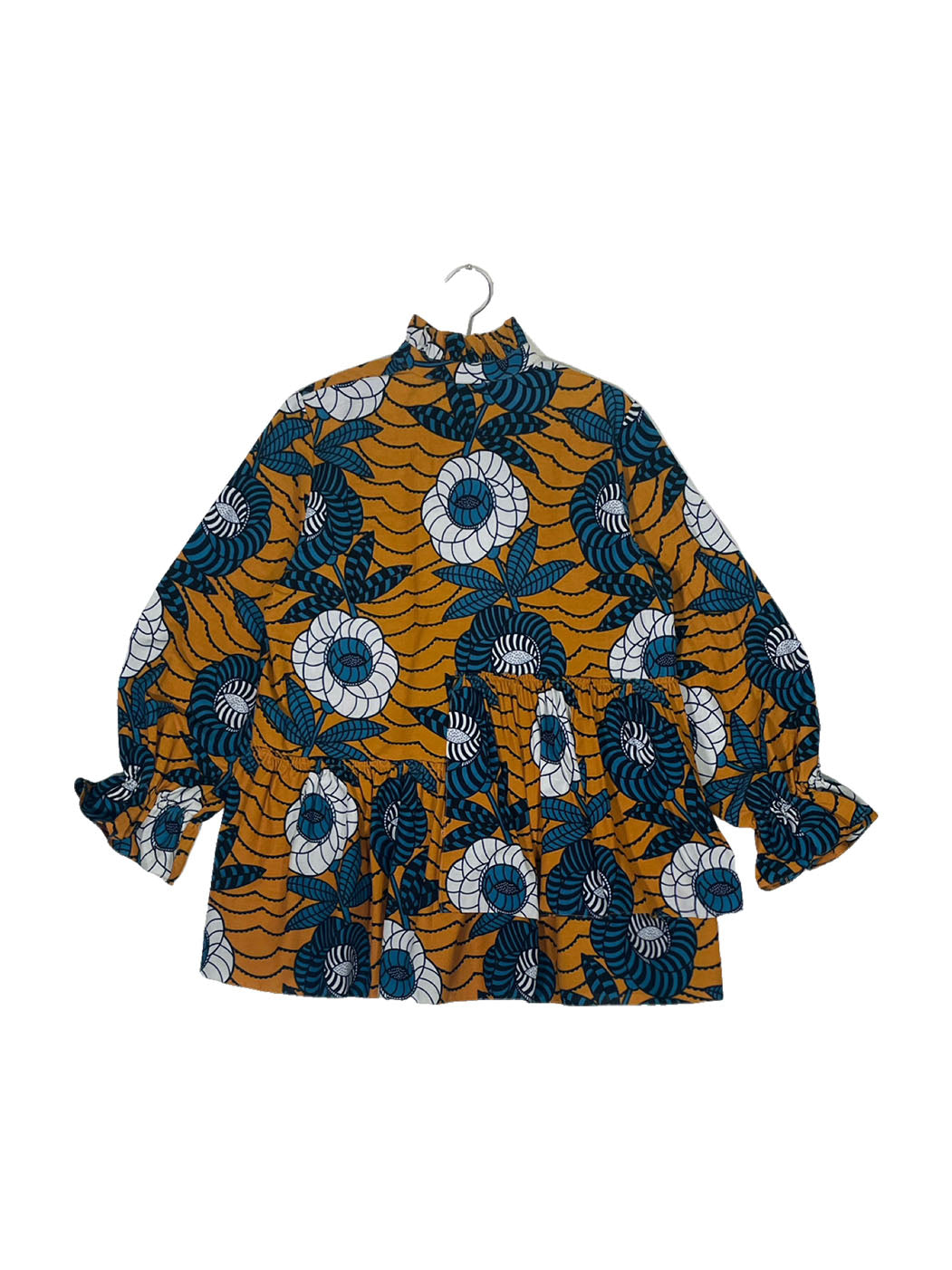 Ruffle Collar Blouse #494 <L>