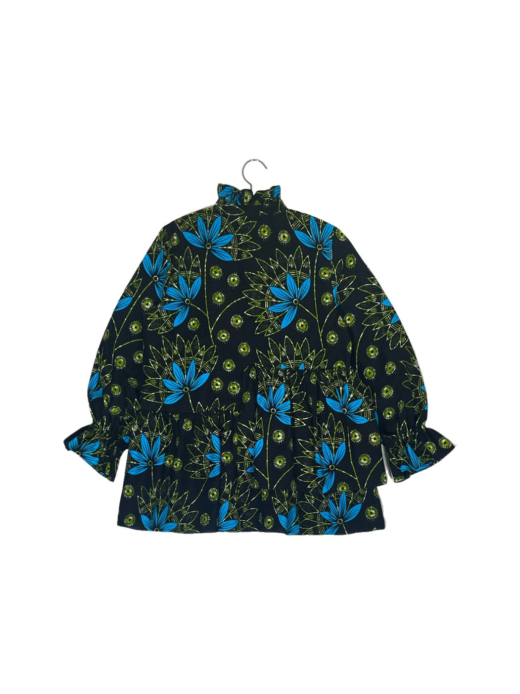 Ruffle Collar Blouse #646 <L>