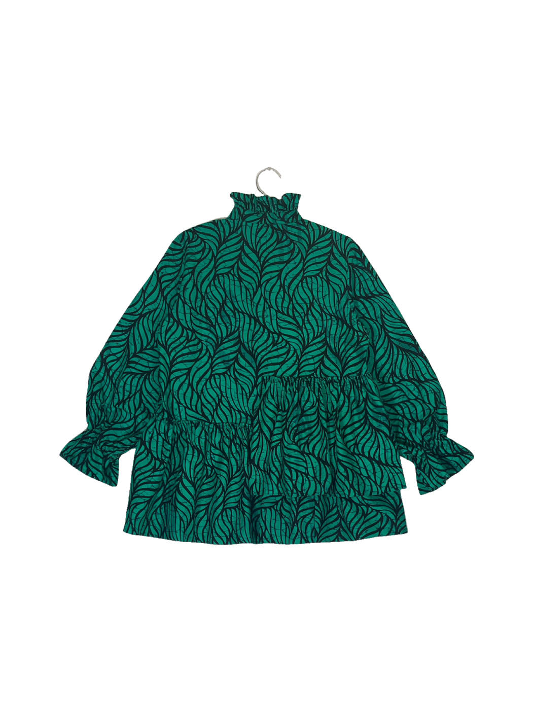 Ruffle Collar Blouse #701 <M>