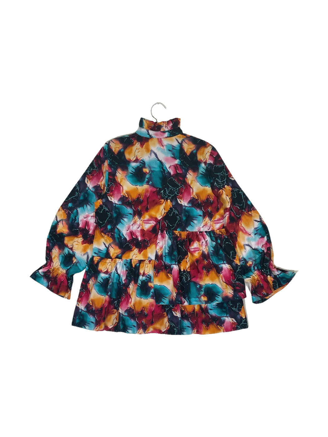 Ruffle Collar Blouse #746 <M>