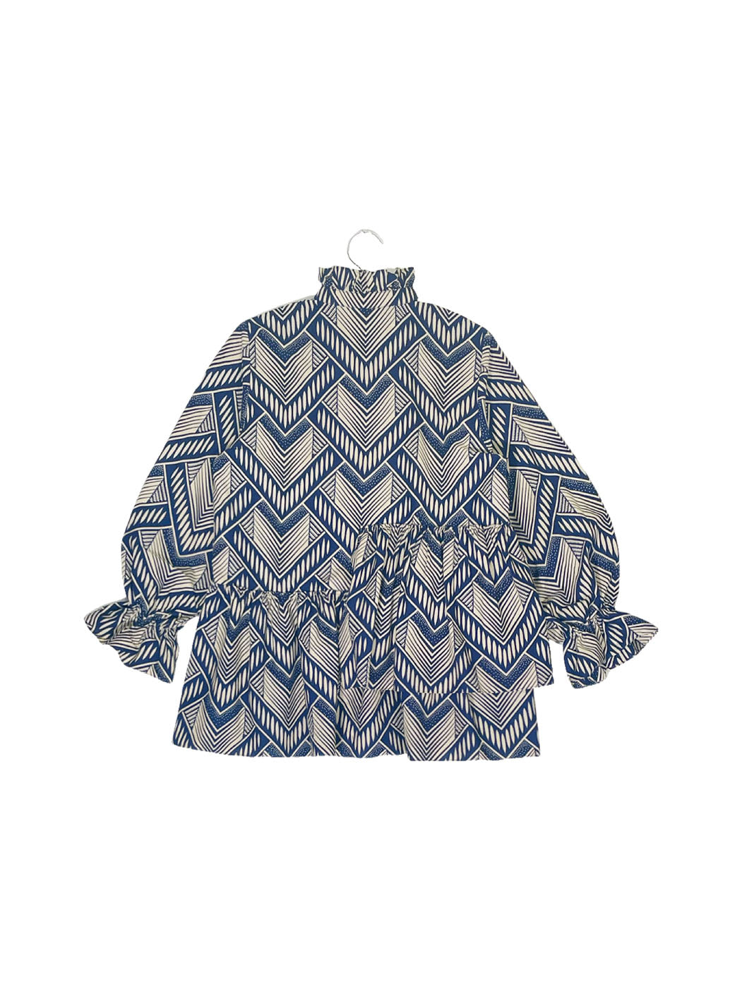 Ruffle Collar Blouse #645 <M>