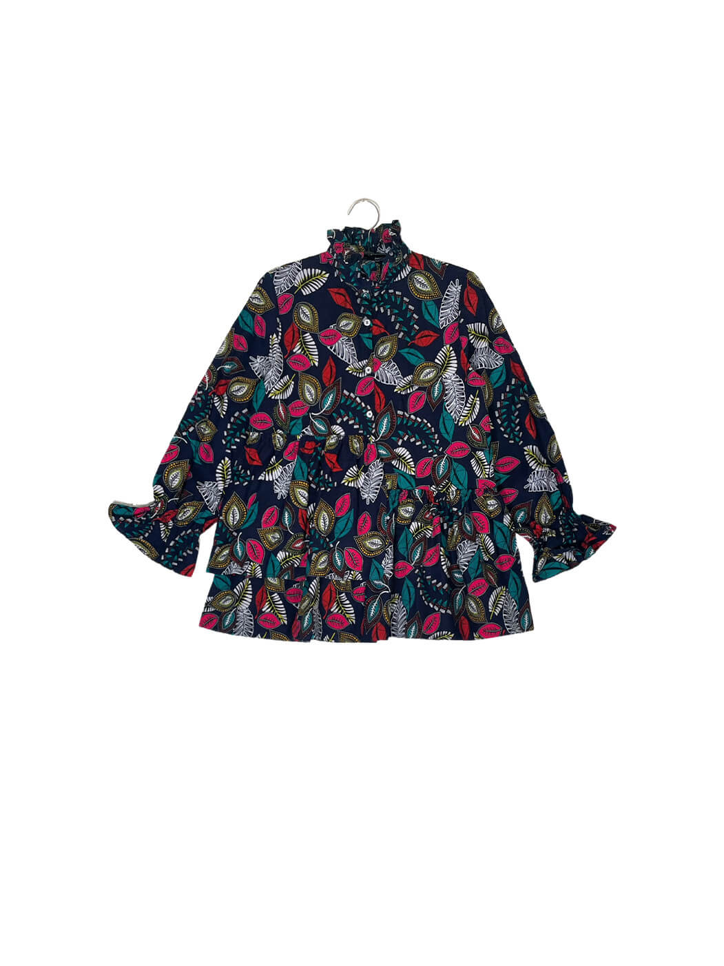 Ruffle Collar Blouse #130 <S>