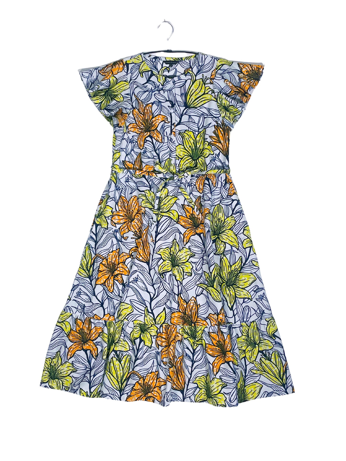 Ruffle Sleeve Dress #773 <S>