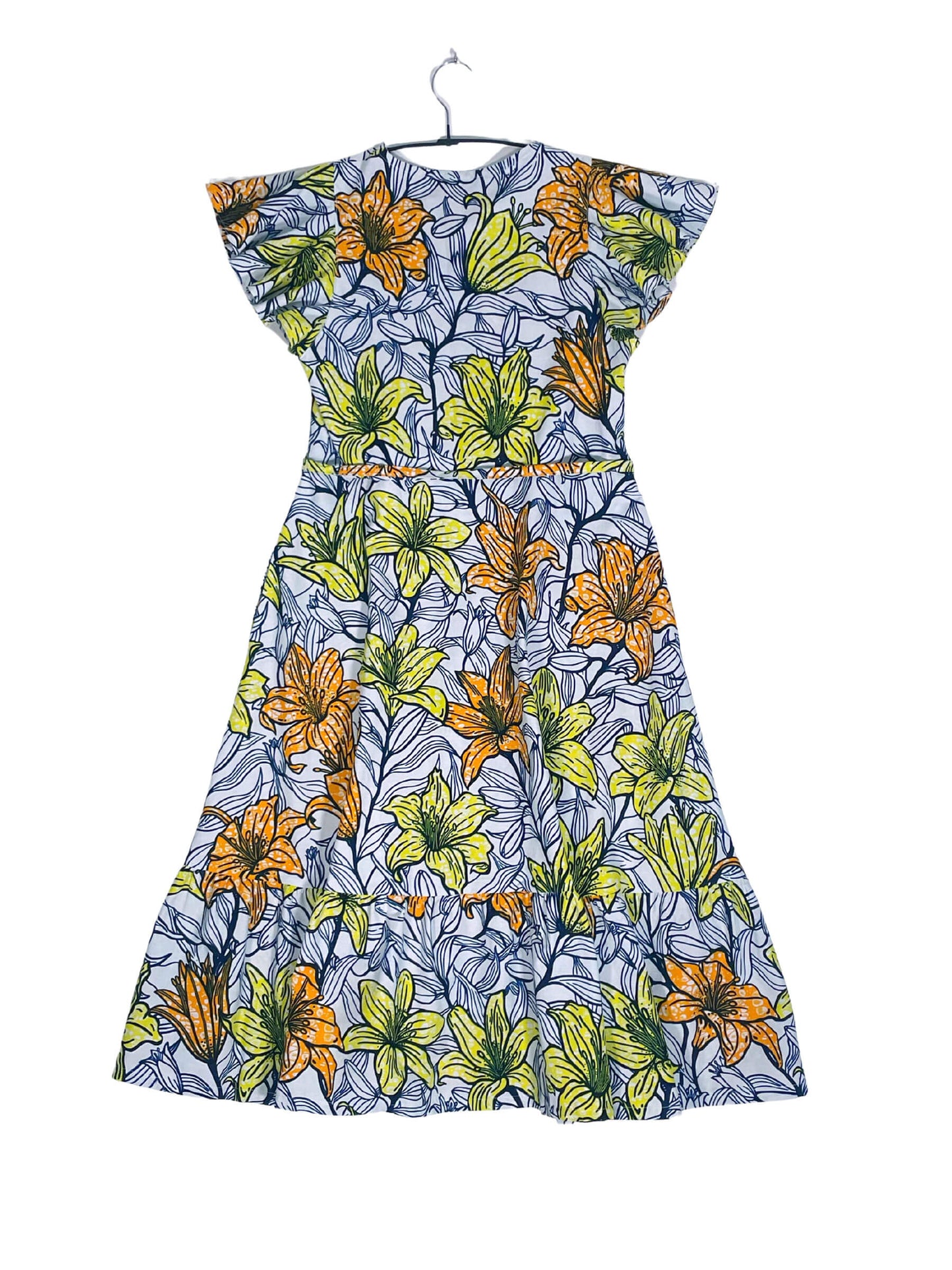 Ruffle Sleeve Dress #773 <S>