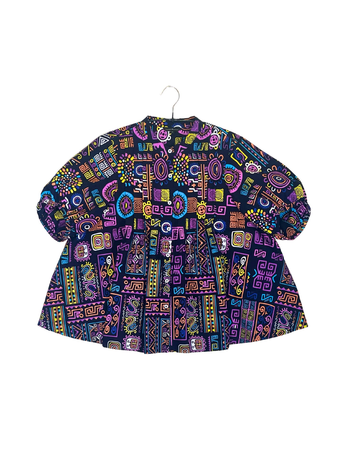 Volume Sleeve Flared Shirt #741 <L>