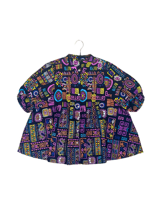 Volume Sleeve Flared Shirt #741 <L>