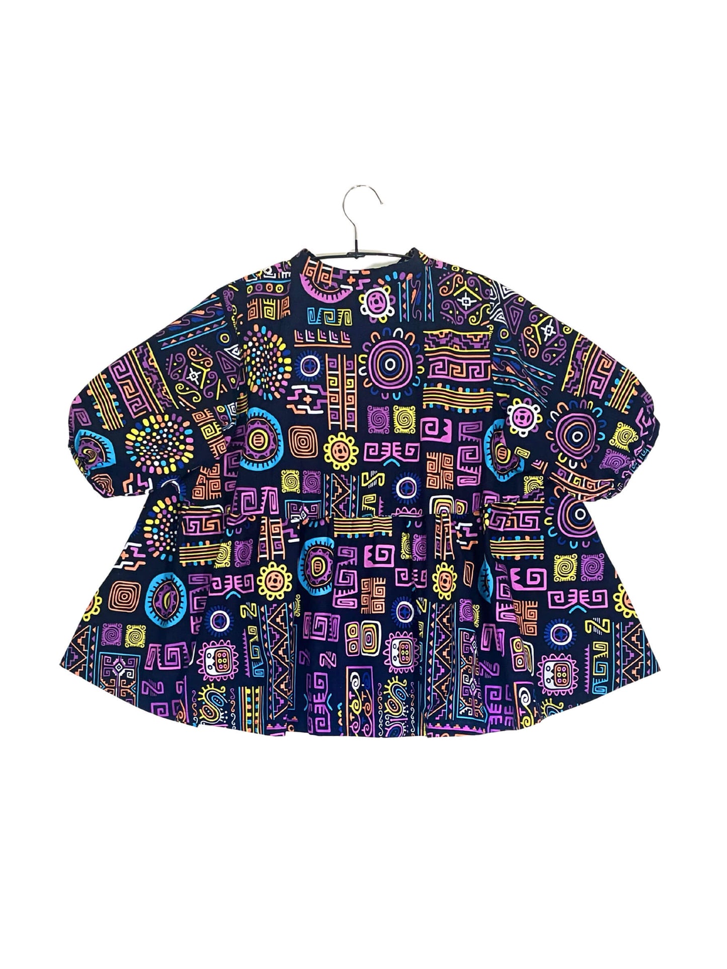 Volume Sleeve Flared Shirt #741 <L>