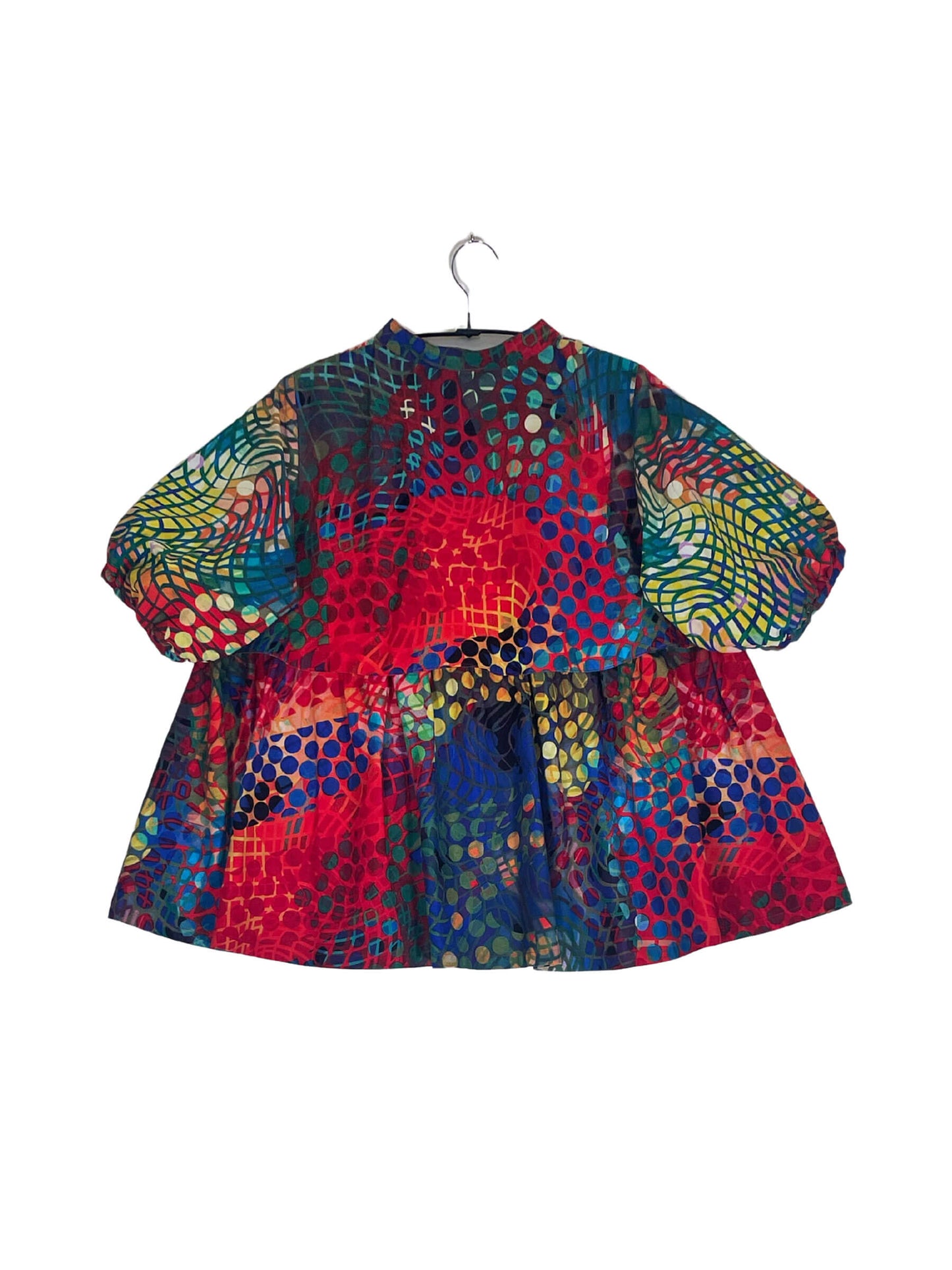 Volume Sleeve Flared Shirt #750 <L>