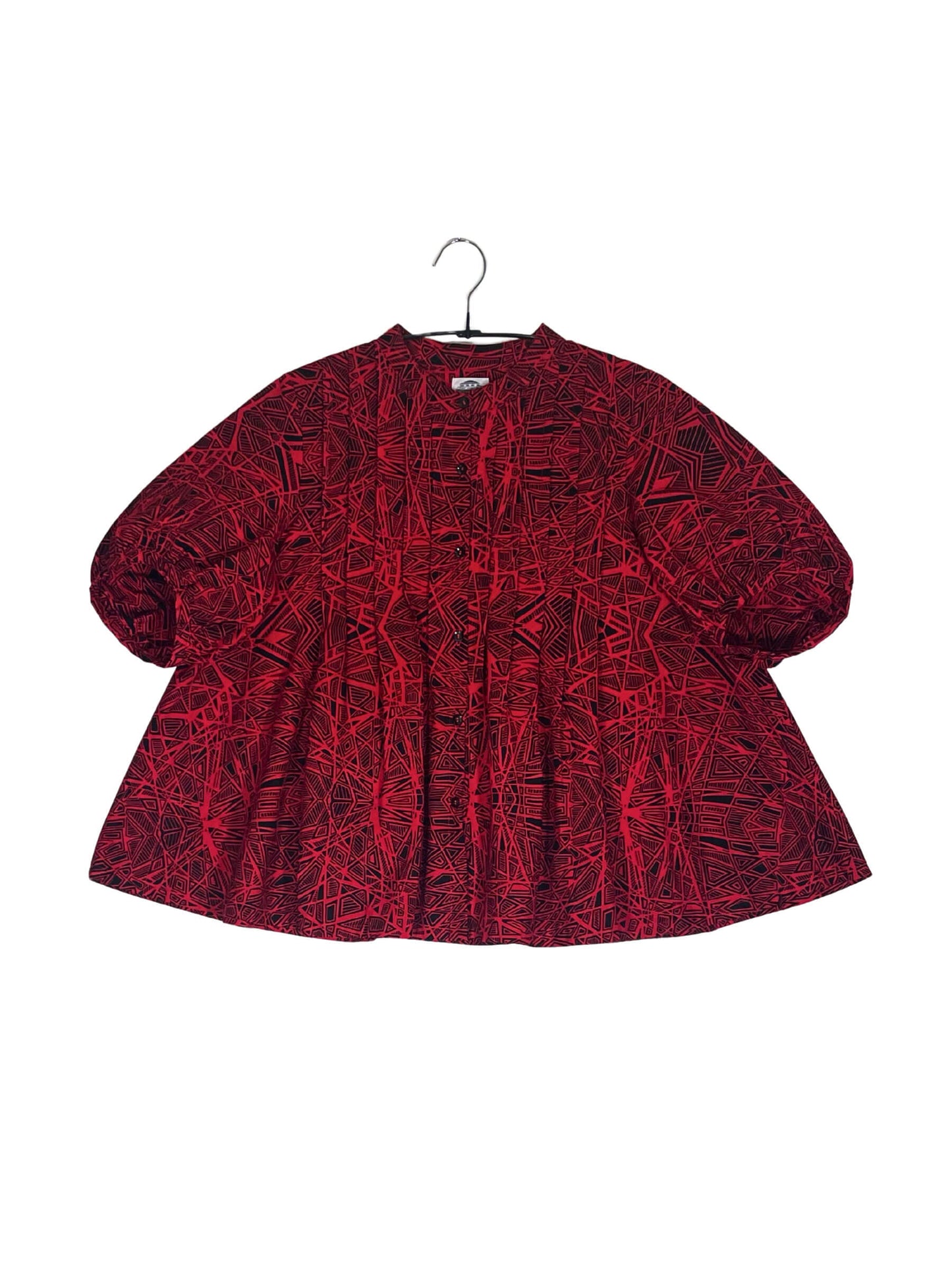 Volume Sleeve Flared Shirt #642 <M>