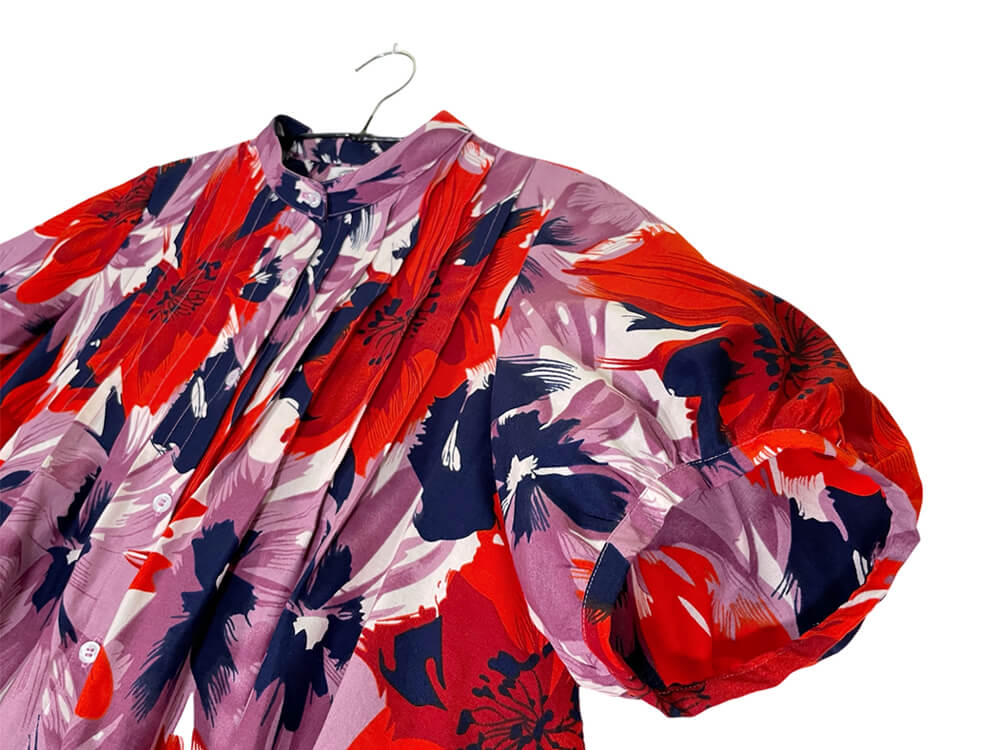 Volume Sleeve Flared Shirt #707 <S>