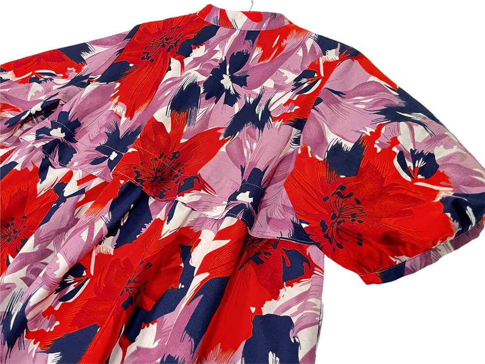 Volume Sleeve Flared Shirt #707 <S>