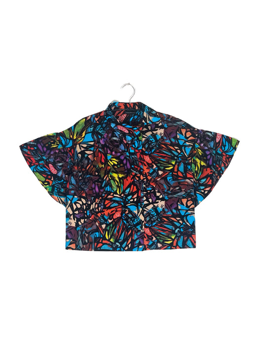 Asymmetric Collar Shirt #745 <L>