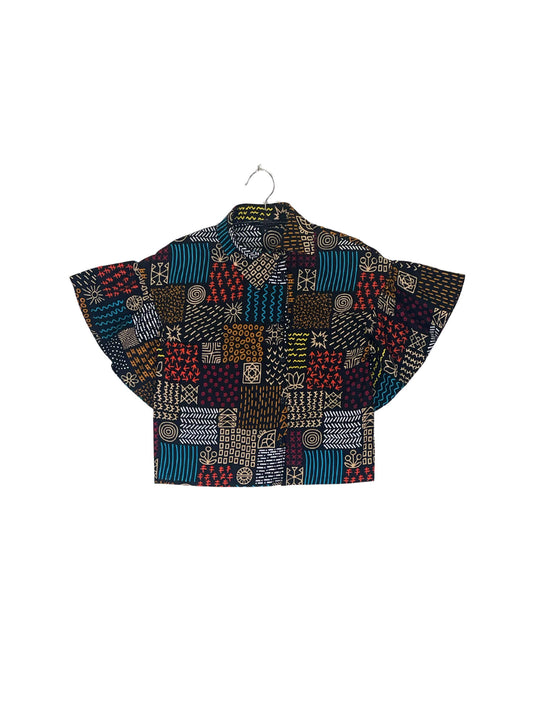 Asymmetric Collar Shirt #398 <S>