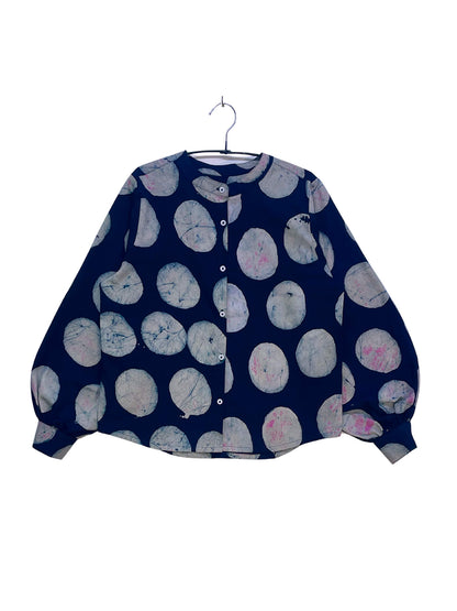 Batik Band Collar Shirt
