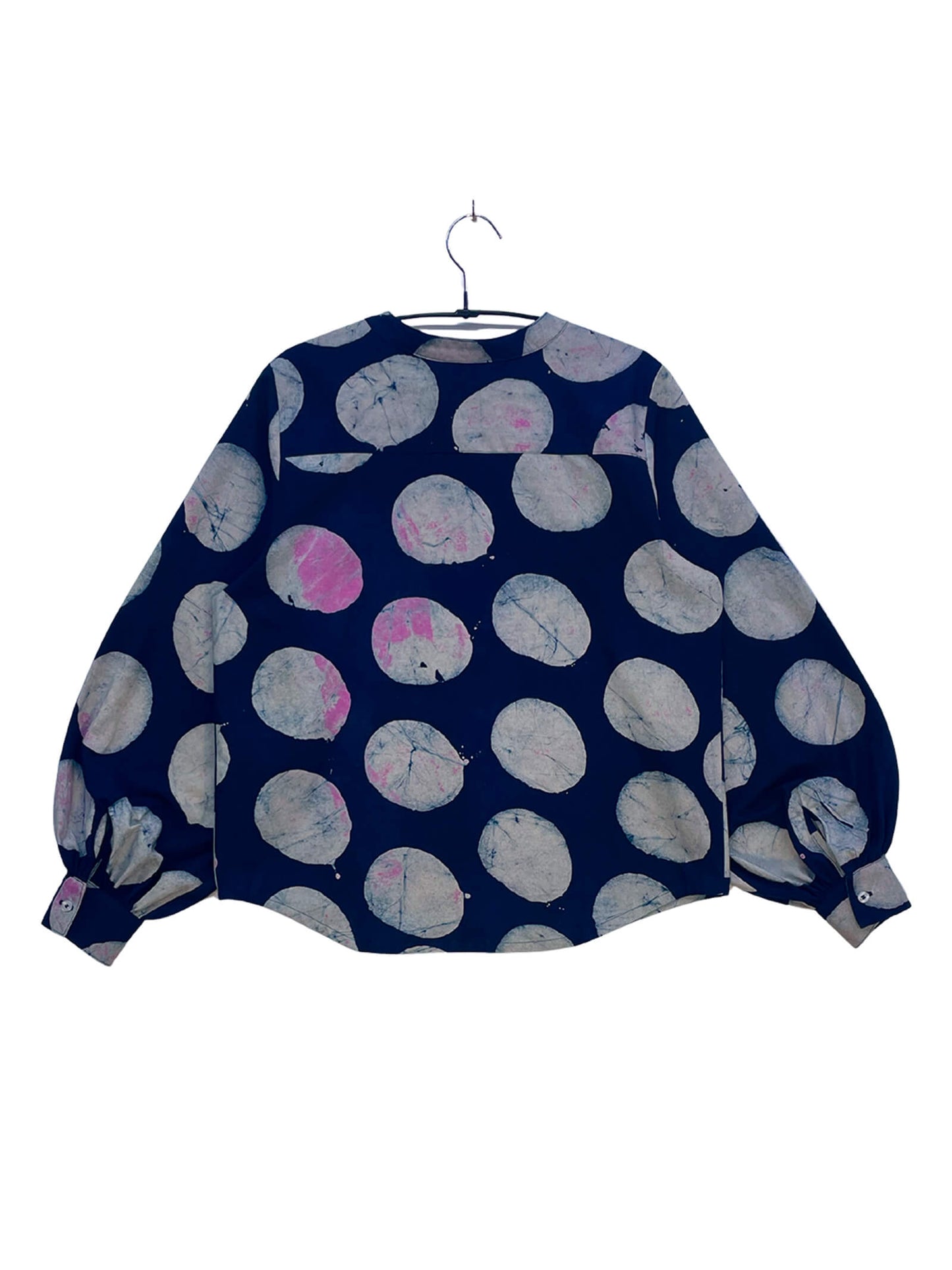 Batik Band Collar Shirt