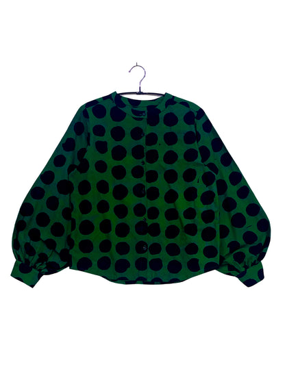 Batik Band Collar Shirt
