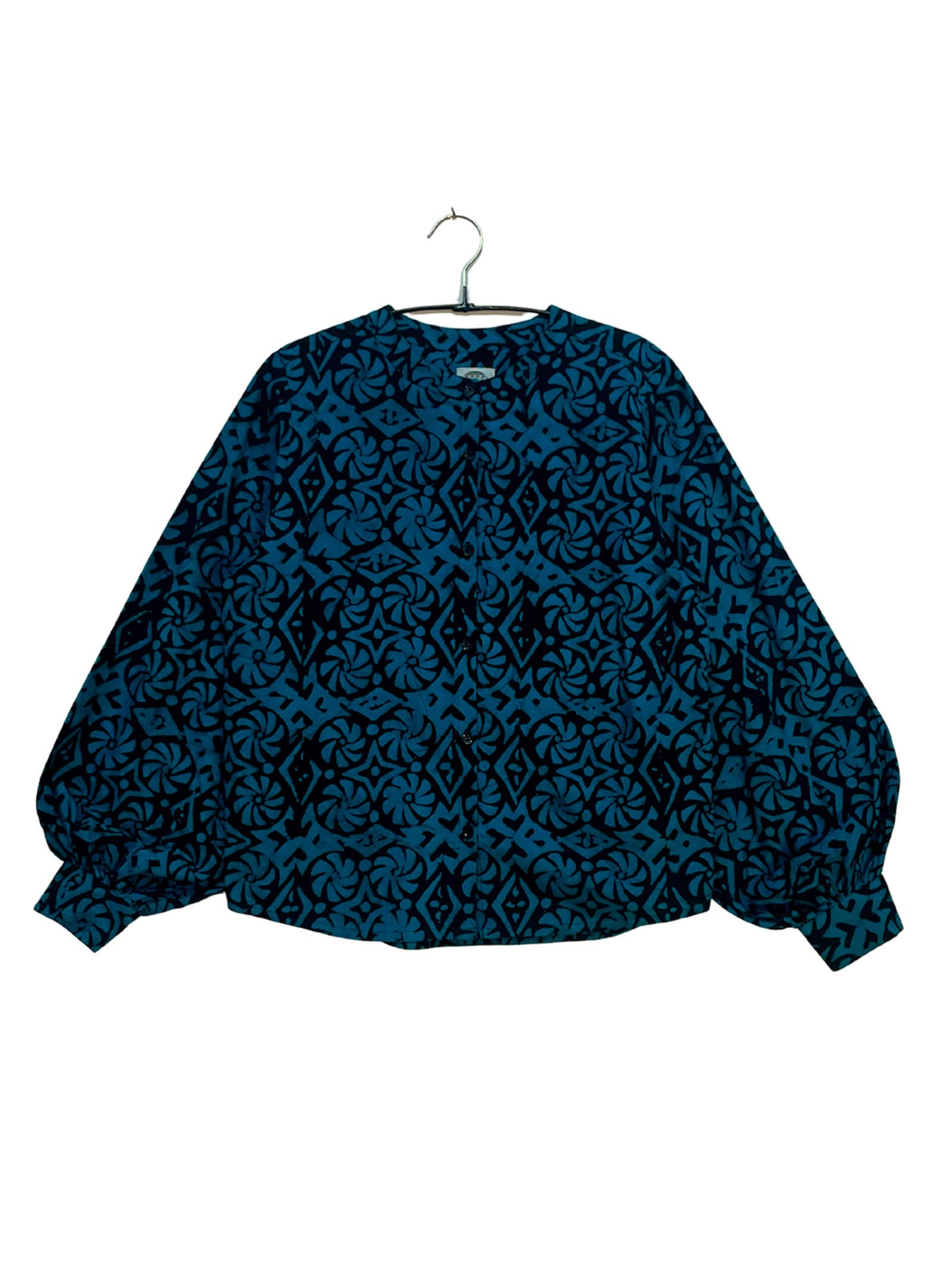 Batik Band Collar Shirt