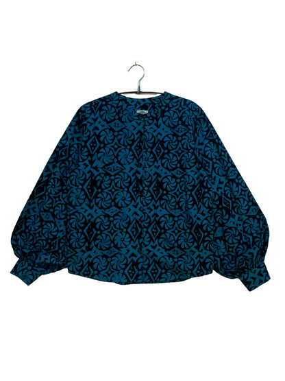 Batik Band Collar Shirt