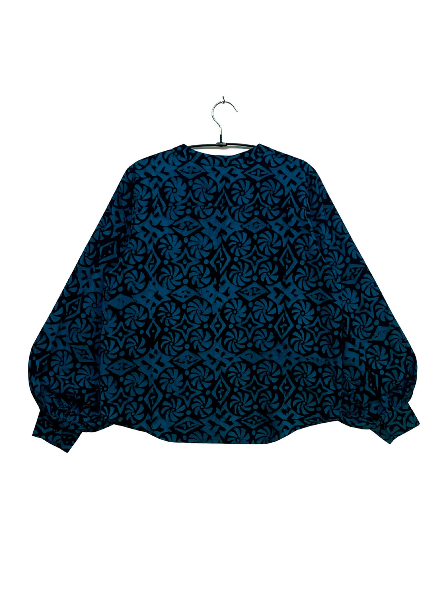Batik Band Collar Shirt
