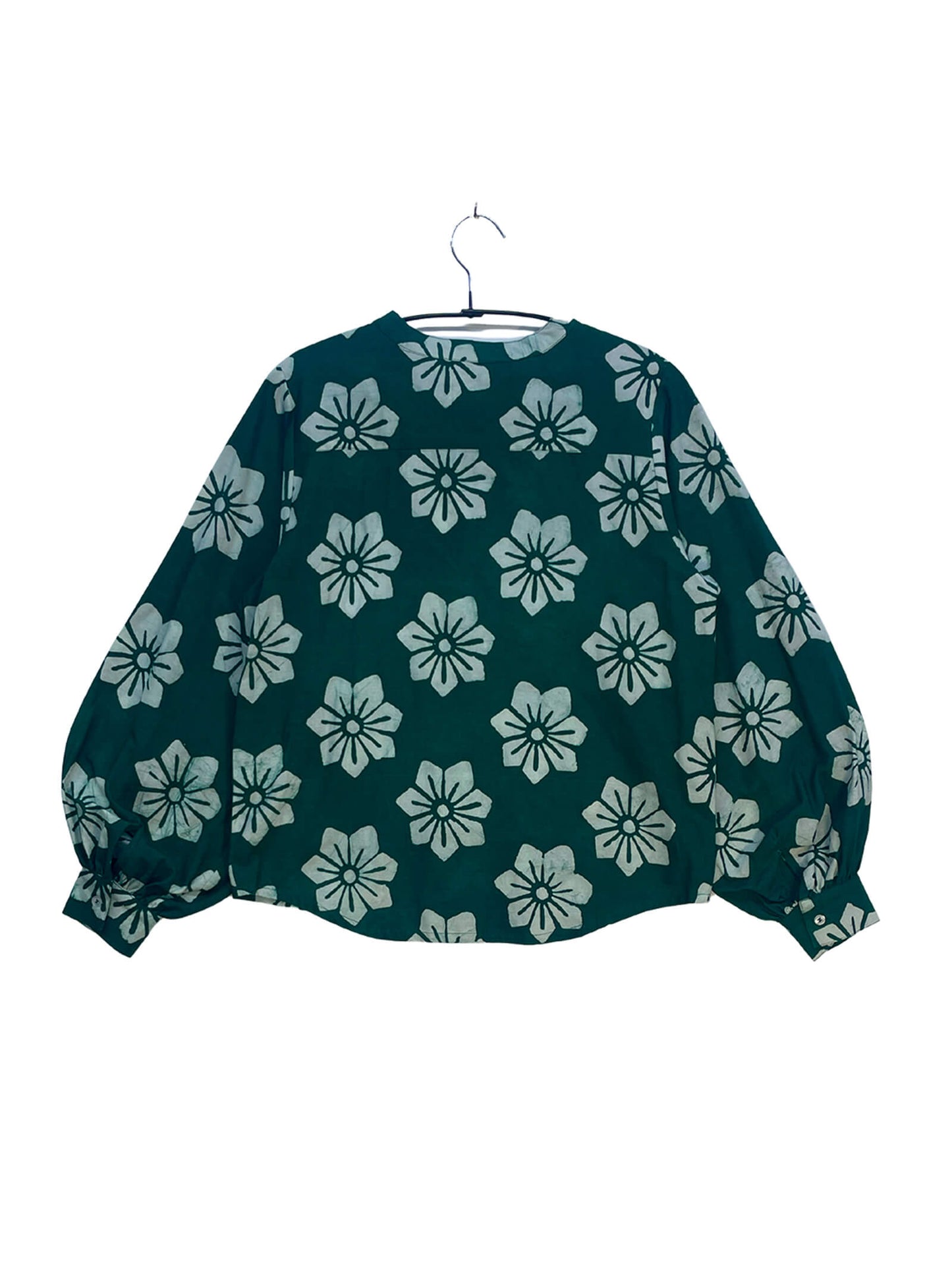 Batik Band Collar Shirt