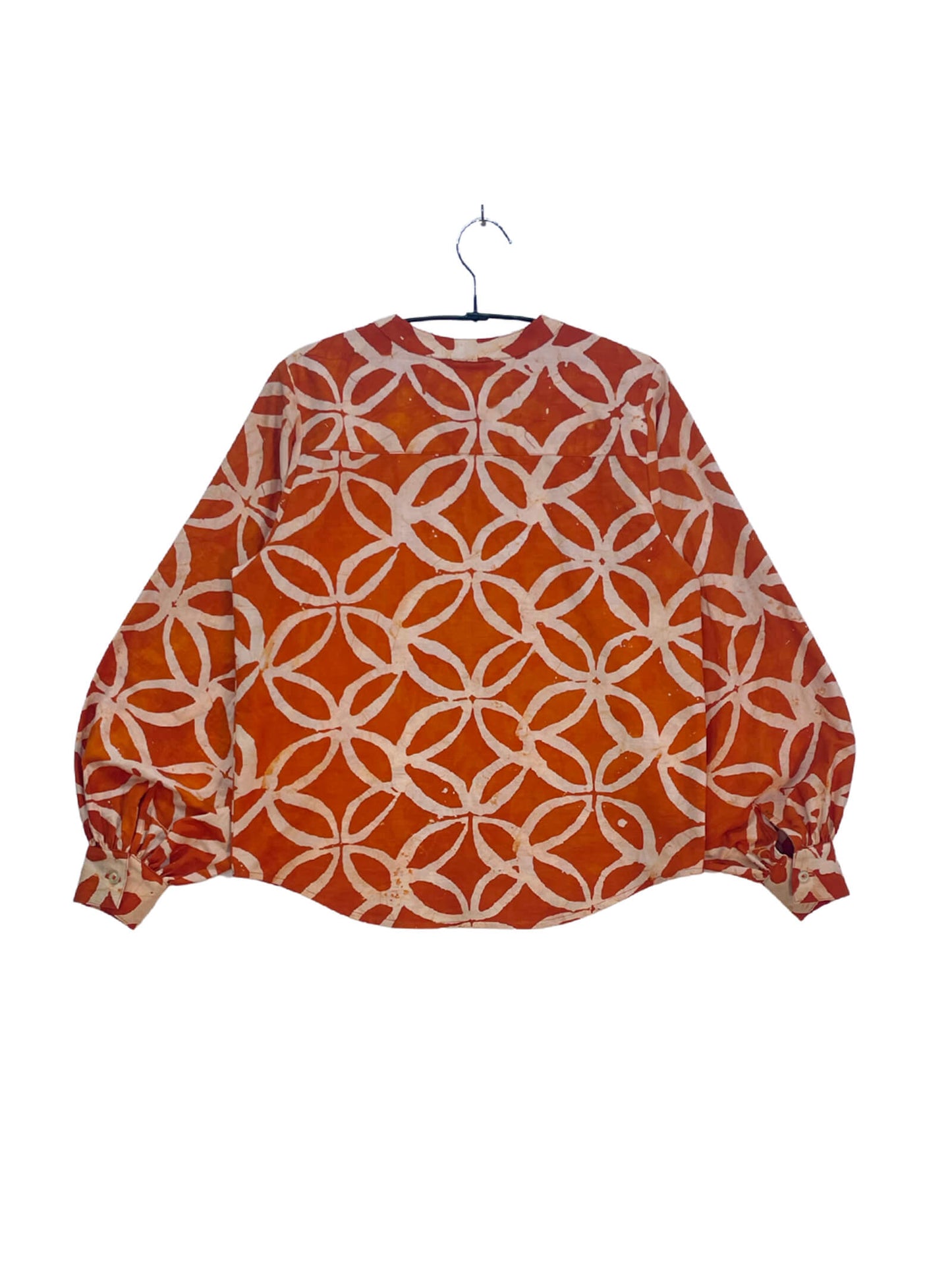 Batik Band Collar Shirt
