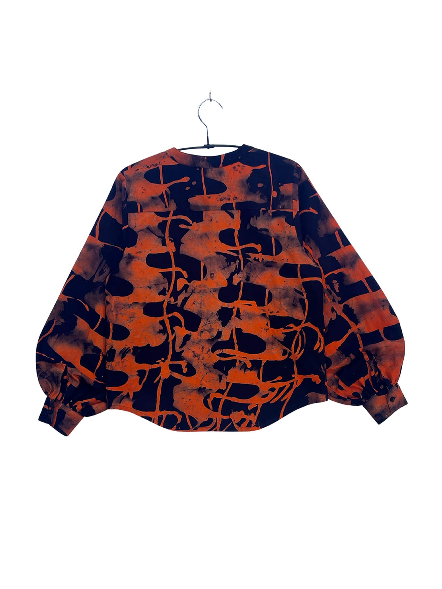 Batik Band Collar Shirt