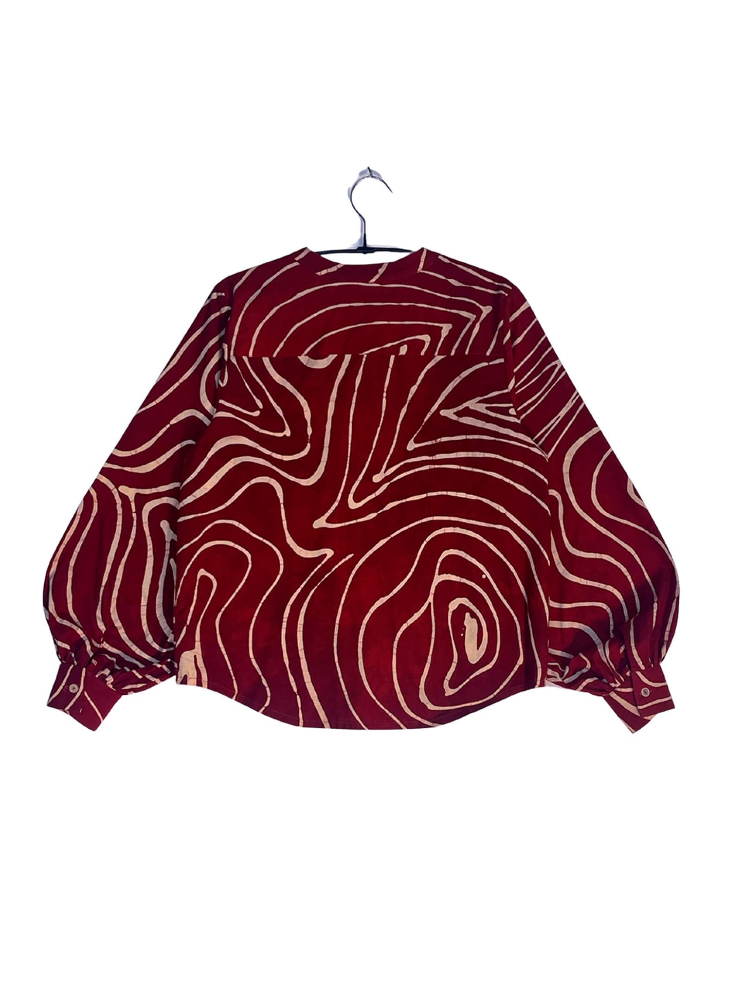 Batik Band Collar Shirt