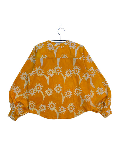 Batik Band Collar Shirt