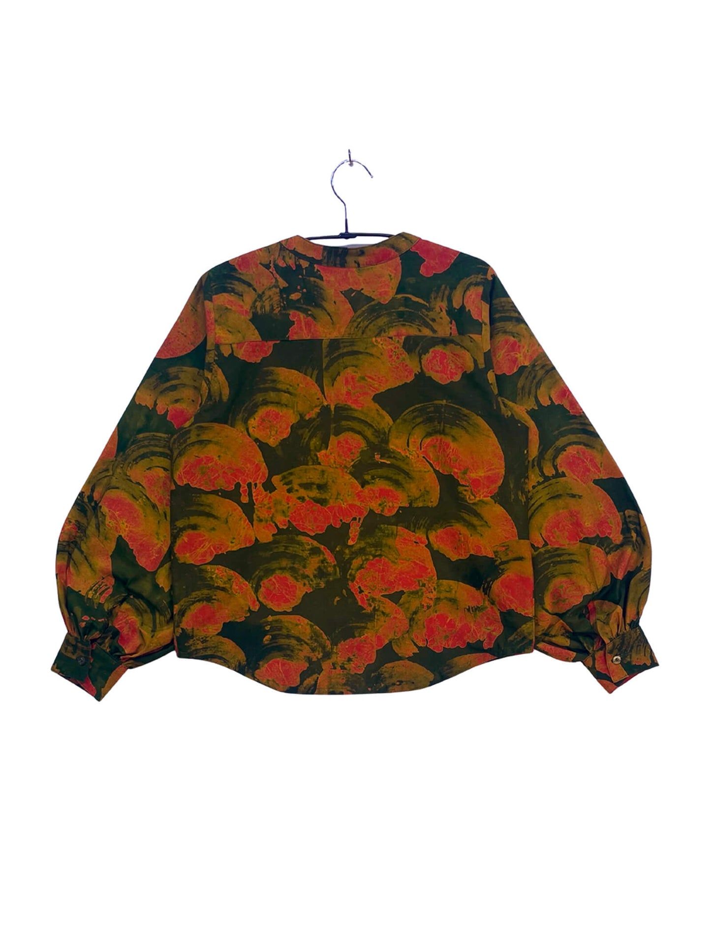 Batik Band Collar Shirt