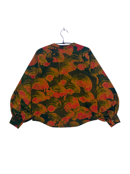 Batik Band Collar Shirt