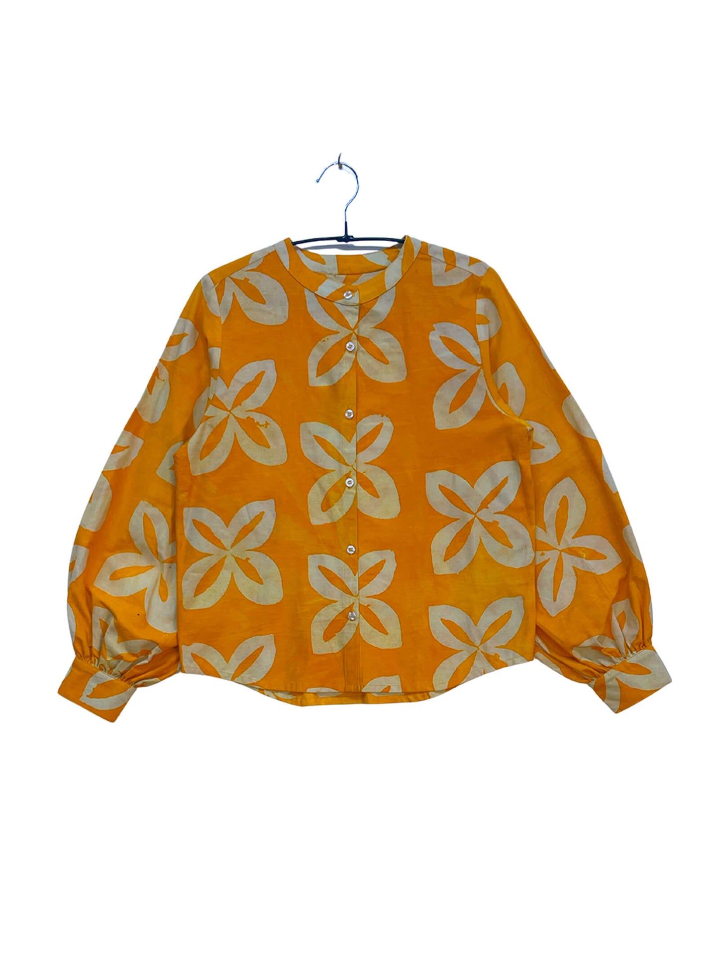 Batik Band Collar Shirt