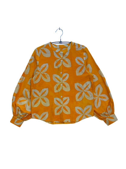 Batik Band Collar Shirt