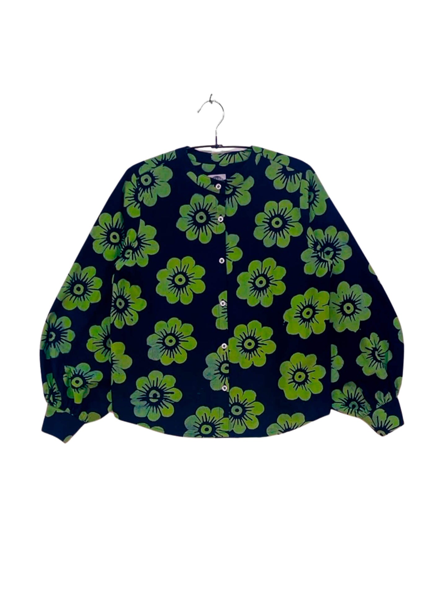 Batik Band Collar Shirt