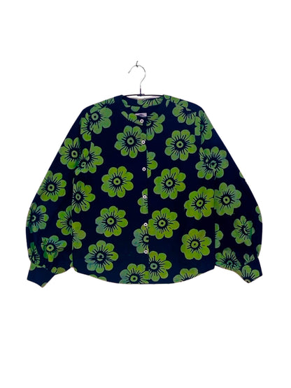 Batik Band Collar Shirt