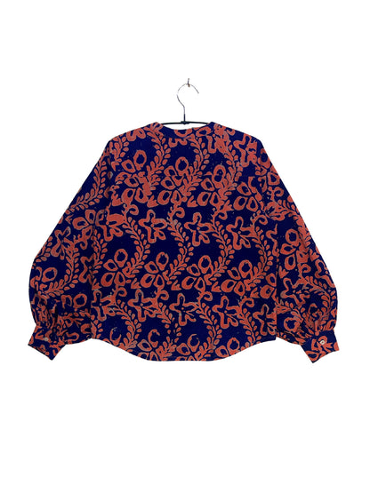 Batik Band Collar Shirt