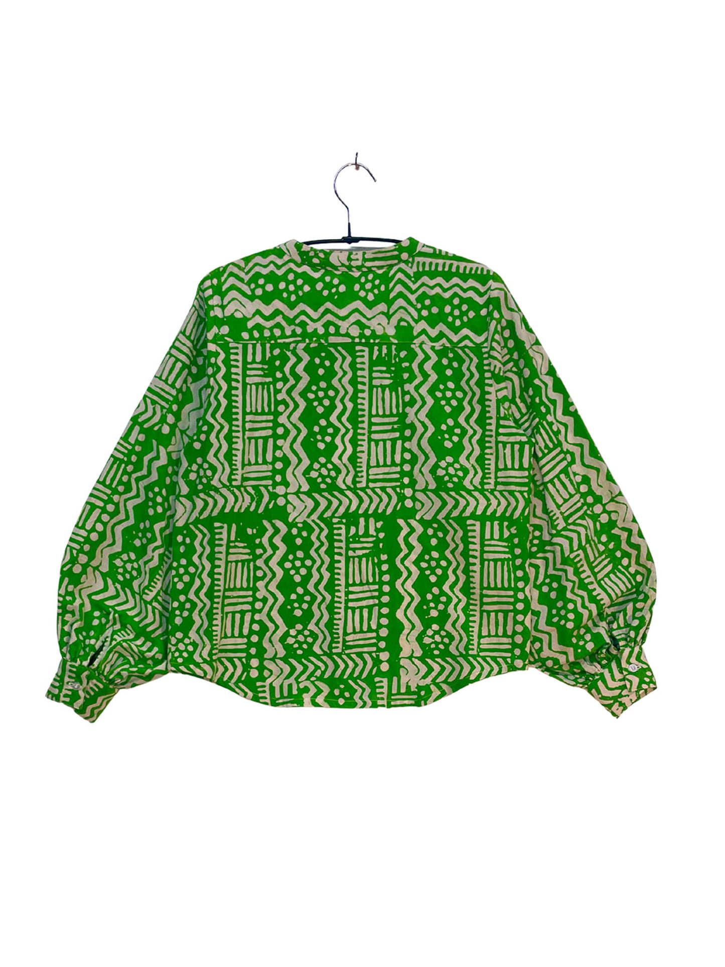Batik Band Collar Shirt